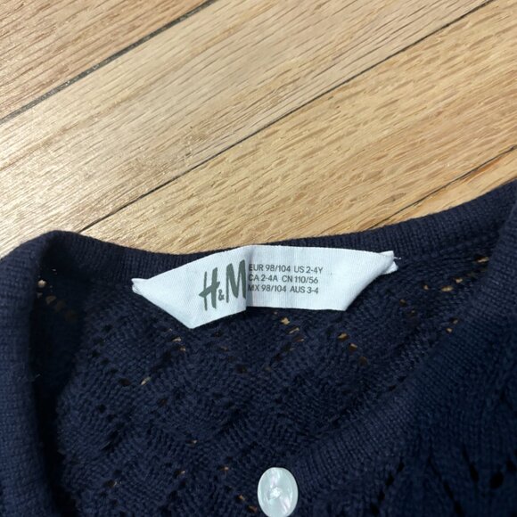 Navy Blue Dress and Cardigan Set H&M - Picture 3 of 4